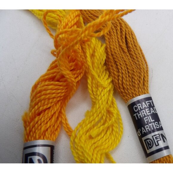 24 Skeins DMC Craft Thread 100% Cotton 15 Colors Assorted Embroidery Yarn - Picture 3 of 7